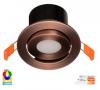 Prime - Antique Brass Tilt RGBCW WIFI LED Downlight IP54